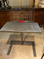 Herman Miller adjustable writing desk with wire document rest