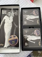 Two Bessie Smith CD sets, Vol. 2 with two CDs visible inside original box.