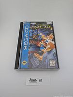 Front view of Sega CD Space Ace game in original jewel case with cover art visible.
