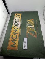 Box top with title and branding of The Legend of Zelda Monopoly Collector's Edition