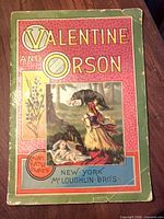 Front cover Valentine and Orson showing title, color illustration, publisher