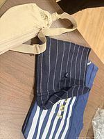 All three bags laid out showing colors and shapes