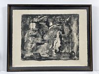 Full view of framed lithograph, showing overall presentation