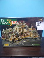 Front of sealed Wrebbit Puzz 3D puzzle box showing Old Mill at Stoney Creek 745 pieces