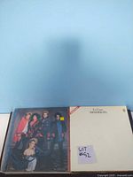 Photo of two vinyl records featuring a group of performers and 'Lana Cant Desiderata' album cover.