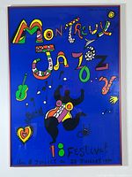 Frontal view of framed poster showing full artwork and frame