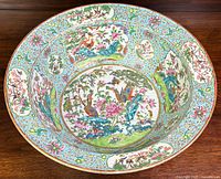 Top view showing interior rose medallion pattern