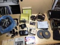 Overview of lot on table