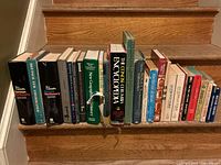 Full set of approximately 26 language and reference books on stairs