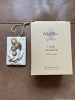 Photo of the WillowTree Family Ornament and original box showing item and packaging details.