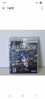 Front view of the new sealed Sonic's Ultimate Genesis Collection game case for PS3 showing the cover artwork with Sonic and game title.