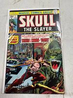 Front view of bagged Skull the Slayer #1 comic