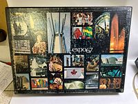 Front dust jacket showing photo montage and expo67 title