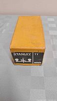 Box for Stanley Router Plane No. 71 showing Stanley branding and model number.