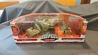 Front view of boxed Galactic Heroes Slave I & Boba Fett set