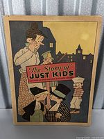 Front cover of 'The Story of Just Kids' comic book showing illustrated children characters and title design.