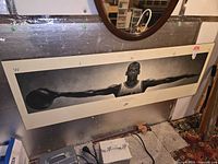 Full view of the large horizontal Michael Jordan Wings poster with arms extended, showing its size and overall good condition.