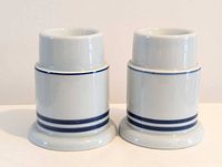 front view of both ceramic votive bases