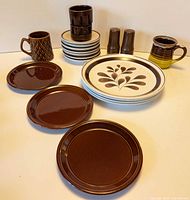 Full lot showing all 20 pieces of vintage ironstone