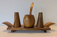 front view assembled set on tray