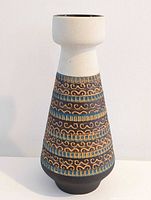 Full view of vase showing shape and color scheme