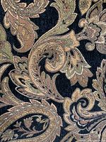 Close-up of paisley jacquard pattern