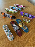 All fingerboards front graphics visible