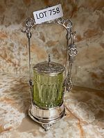 Front view of complete pickle castor set