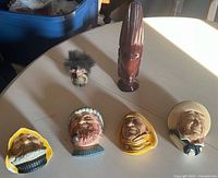 Overview of all six items on table