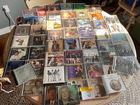 Full table view showing entire CD assortment