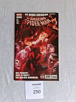 Front cover photo of Amazing Spider-Man #800 showing the 'Go Down Swinging' conclusion with Spider-Man and multiple characters on cover in red and black tones.