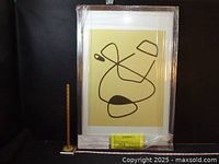 Front view of wrapped framed print showing abstract design