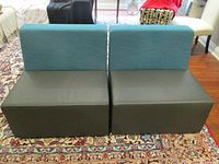 Front view showing both chairs side by side