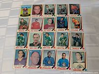 All 20 cards laid out in grid