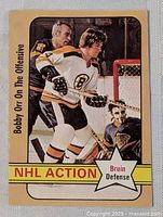 Front of Bobby Orr NHL Action #58 card