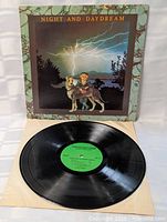 Vinyl record on sleeve with front cover art visible