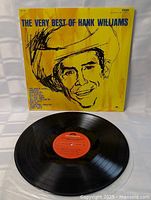 Front cover and vinyl record displayed