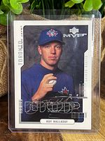 Front image of the Roy Halladay baseball card showing full card details, player image, and design.