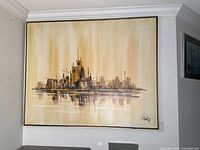 Full view of painting hanging on wall