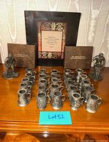 All tankards lined with figurines and boxes