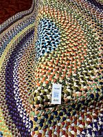 Close-up of braid texture and colour mix