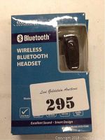 Original packaging of wireless Bluetooth headset ECO-V28A showing front with Bluetooth logo and headset visible.