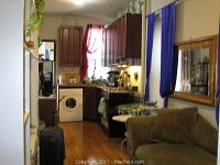 Leopard print chaise sofa with matching pillow shown in a room setting from one angle.