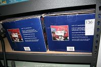 Boxes of 4-quart and 9-quart chafing dishes with labels and product images showing the dishes and their components.