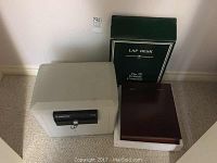 Sentry safe and Bombay Company lap desk in box