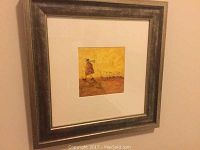 Full view of framed print showing frame style, matting and overall piece