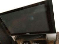 View of the front of the Panasonic VIERA 41-inch plasma TV showing the screen and black frame.