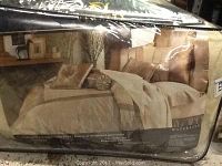 Packaged Veratex Waterlily King comforter set showing the product image and branding on the packaging.