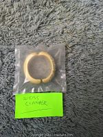 Weiss clamper Bakelite bracelet in sealed plastic bag