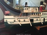 Starboard side view of the full model